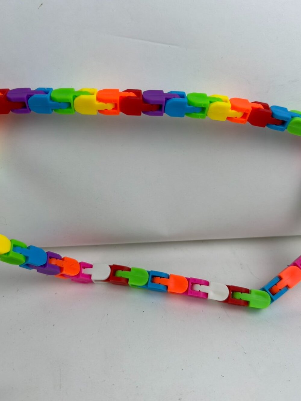 Wacky Tracks Snap Click Fidget Toy 48 Links Rainbow Sensory Puzzle Chain Lot